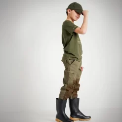 T-SHIRT Manches Courtes Junior 100 Sanglier Vert -Camping Rabais Magasin t shirt manches courtes junior 100 sanglier vert 5