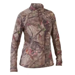 T-SHIRT MANCHES LONGUES CHASSE FEMME SILENCIEUX RESPIRANT CAMOUFLAGE 500