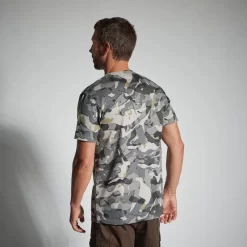 T-SHIRT RESISTANT 100 CAMO WOODLAND GRIS 10 T-SHIRT RESISTANT 100 CAMO WOODLAND GRIS -Camping Rabais Magasin t shirt resistant 100 camo woodland gris 2