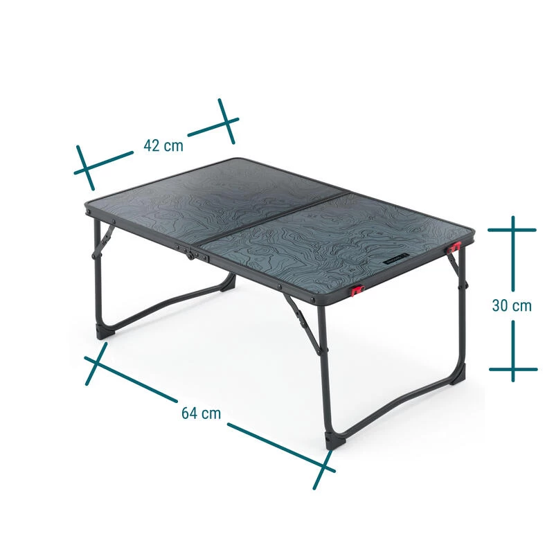 Quechua TABLE BASSE PLIANTE DE CAMPING - MH100 - GRISE 2 Quechua TABLE BASSE PLIANTE DE CAMPING - MH100 - GRISE – Image 2