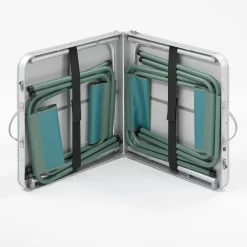 Quechua TABLE DE CAMPING PLIANTE - 4 TABOURETS - 4 À 6 PERSONNES -Camping Rabais Magasin table de camping pliante 4 tabourets 4 a 6 personnes 3
