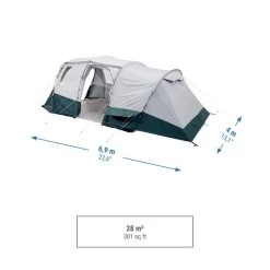 Quechua Tente à Arceaux De Camping - Arpenaz 6.3 F&B - 6 Personnes - 3 Chambres 12 Quechua Tente à Arceaux De Camping - Arpenaz 6.3 F&B - 6 Personnes - 3 Chambres -Camping Rabais Magasin tente a arceaux de camping arpenaz 63 f and b 6 personnes 3 chambres 2