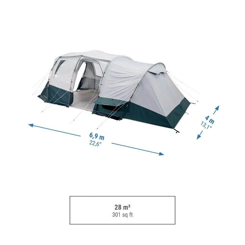 Quechua Tente à Arceaux De Camping - Arpenaz 6.3 F&B - 6 Personnes - 3 Chambres 3 Quechua Tente à Arceaux De Camping - Arpenaz 6.3 F&B - 6 Personnes - 3 Chambres – Image 3