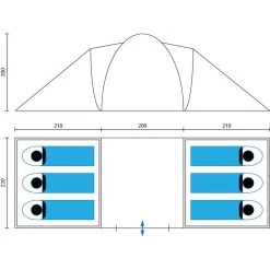 Tente Dôme Familiale Hammerfest 6 Protect - Sol Cousu - 6 Personnes - 2 Cabines 13 Tente Dôme Familiale Hammerfest 6 Protect - Sol Cousu - 6 Personnes - 2 Cabines -Camping Rabais Magasin tente dome familiale hammerfest 6 protect sol cousu 6 personnes 2 cabines 6