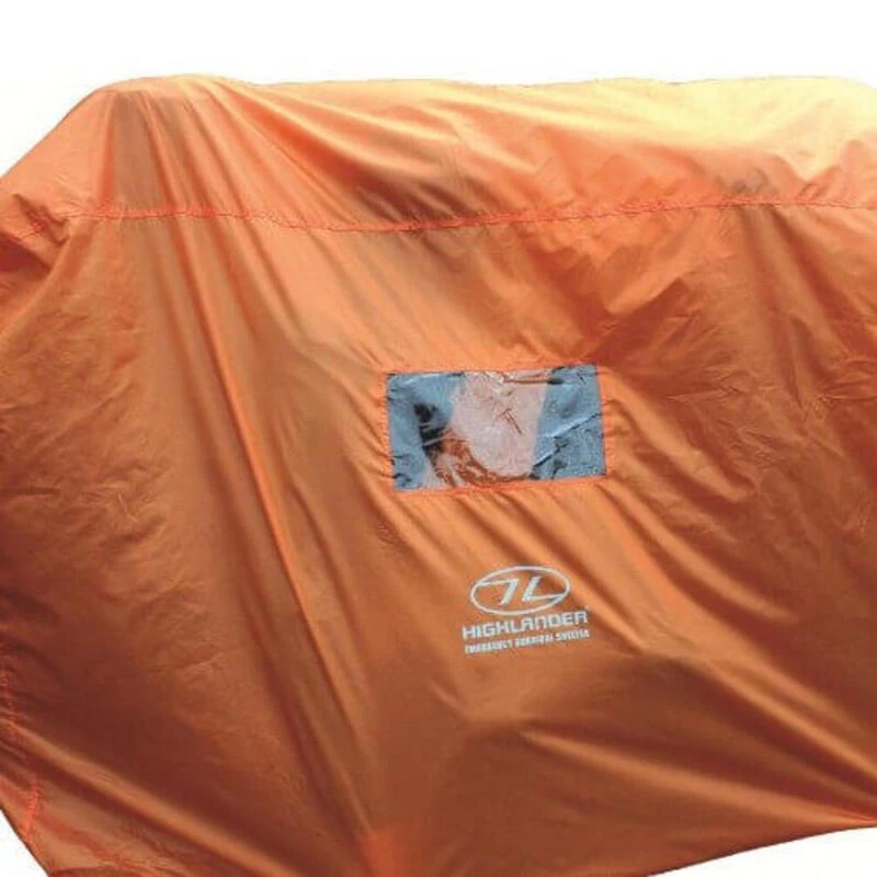 HIGHLANDER Tente D'urgence Abri De Survie 4-5 Personnes - Orange 4 HIGHLANDER Tente D'urgence Abri De Survie 4-5 Personnes - Orange – Image 4