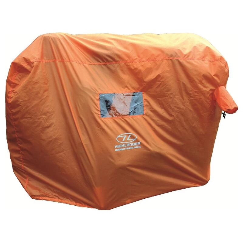 HIGHLANDER Tente D'urgence Abri De Survie 4-5 Personnes - Orange 1 HIGHLANDER Tente D'urgence Abri De Survie 4-5 Personnes - Orange