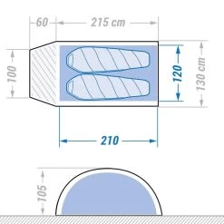 TENTE TROPICAL AUTOPORTANTE MOUSTIQUAIRE DE TREKKING - 2 Pers -Camping Rabais Magasin tente tropical autoportante moustiquaire de trekking 2 pers 2