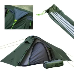 Tente Tunnel De Trekking Peme Forest 2 Places 2.5 Kg