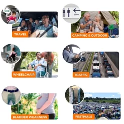 Toilette D'urgence Jonhy Wee, 3 Pièces -Camping Rabais Magasin toilette durgence jonhy wee 3 pieces 6