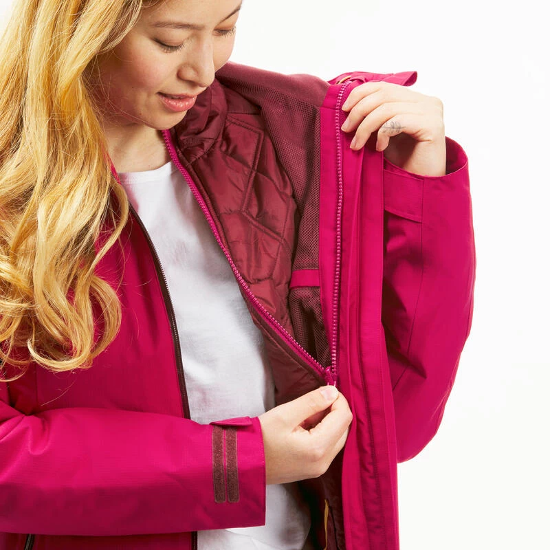 Veste 3en1 Imperméable De Trek Voyage - Travel 500 -8 °C - Femme 8 Veste 3en1 Imperméable De Trek Voyage - Travel 500 -8 °C - Femme – Image 8
