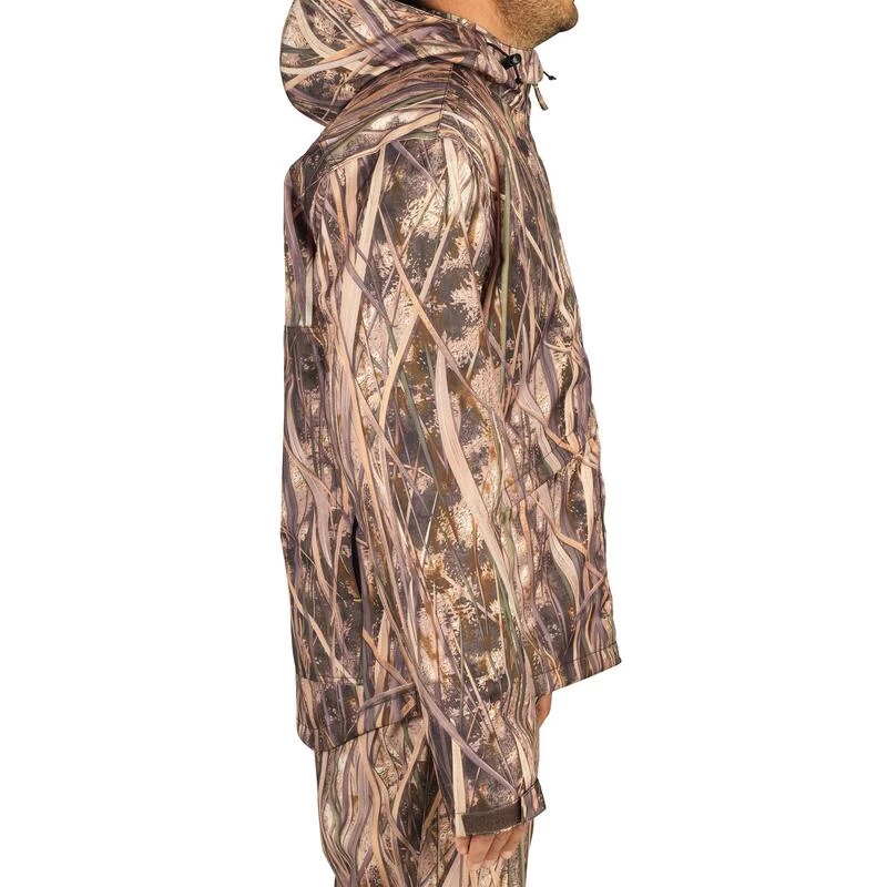Veste Chasse Imperméable 100 Camouflage Marais 4 Veste Chasse Imperméable 100 Camouflage Marais – Image 4