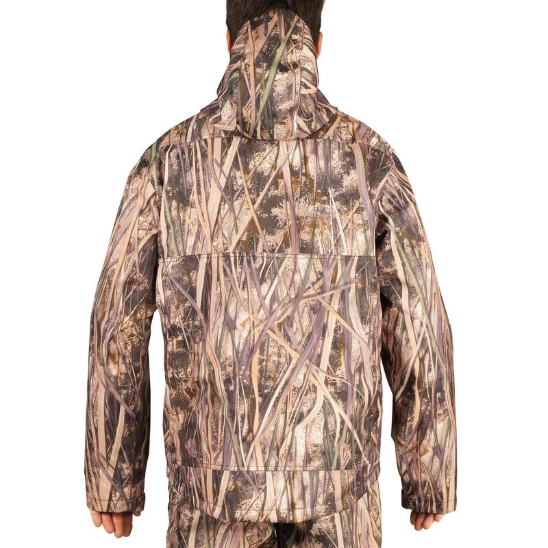 Veste Chasse Imperméable 100 Camouflage Marais 5 Veste Chasse Imperméable 100 Camouflage Marais – Image 5