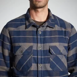 VESTE MOUTONNÉE TYPE SURCHEMISE 500 BLEU -Camping Rabais Magasin veste moutonnee type surchemise 500 bleu 9