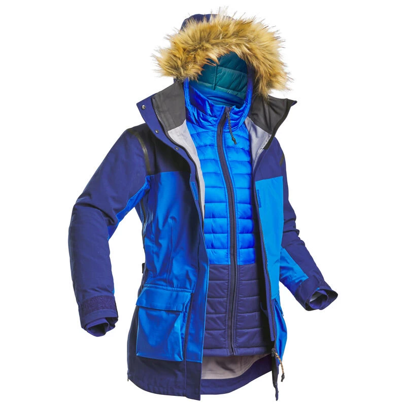 Veste Parka 3en1 Imperméable Modulaire De Trek - Artic 900 -33 °C - Femme 1 Veste Parka 3en1 Imperméable Modulaire De Trek - Artic 900 -33 °C - Femme