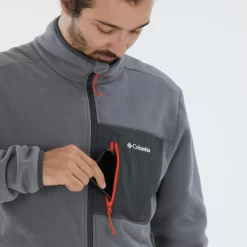 Veste Polaire Columbia Grise De Randonnée Montagne - Homme -Camping Rabais Magasin veste polaire columbia grise de randonnee montagne homme 3