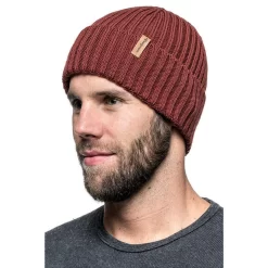 Woolpower Beanie Rib - Rouge Rouillé -Camping Rabais Magasin woolpower beanie rib rouge rouille 2