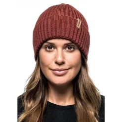 Woolpower Beanie Rib - Rouge Rouillé -Camping Rabais Magasin woolpower beanie rib rouge rouille 3