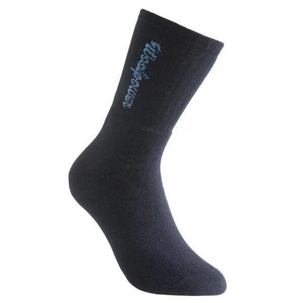 Woolpower Chaussettes Merino Logo Classique 400 - Bleu Marine 2 Woolpower Chaussettes Merino Logo Classique 400 - Bleu Marine – Image 2