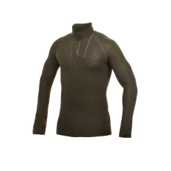 Woolpower Merino Base Layer Zip Turtleneck LITE - Vert Pin -Camping Rabais Magasin woolpower merino base layer zip turtleneck lite vert pin 2